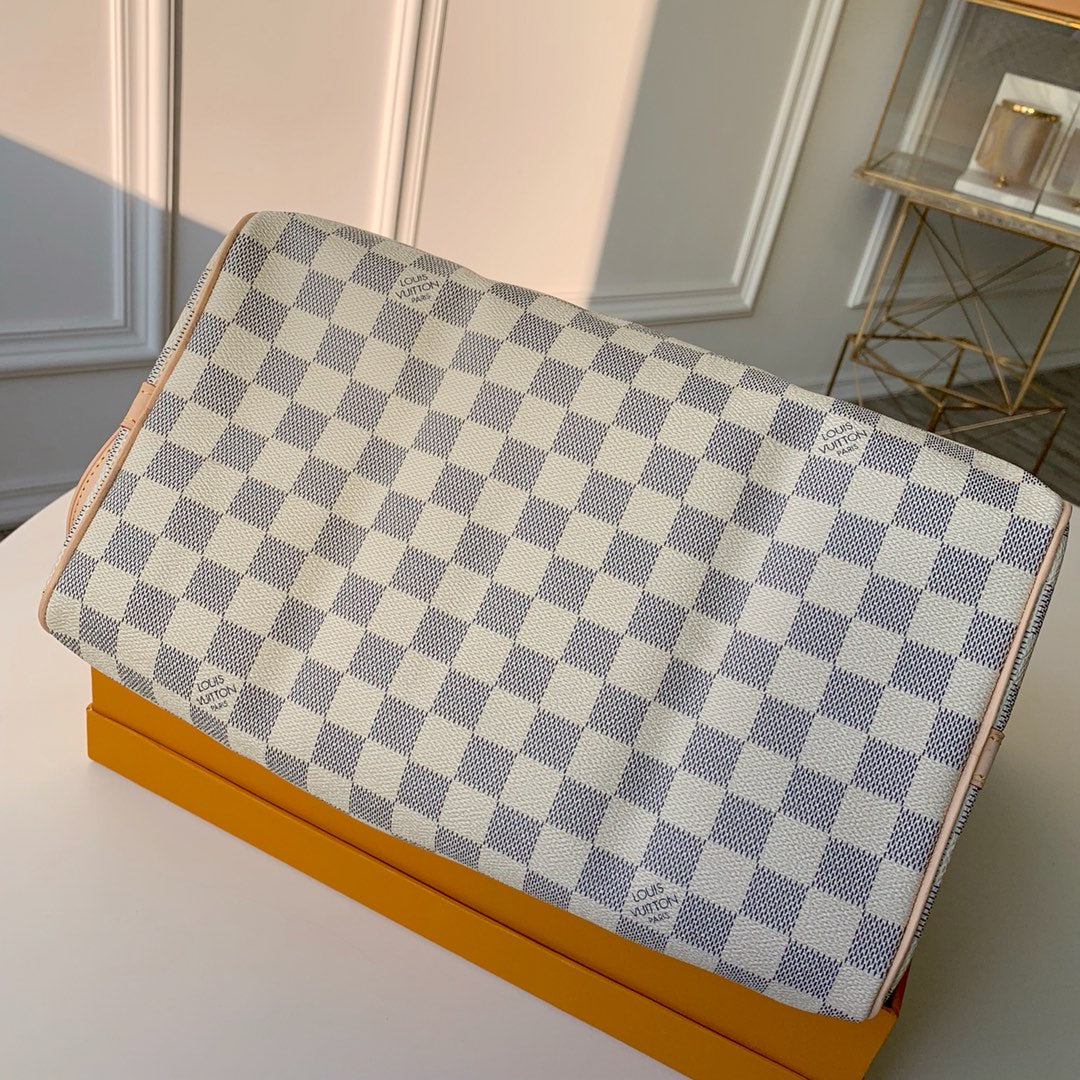 Louis Vuitton N41372 Speedy Bandoulière 35 Damier Azur canvas