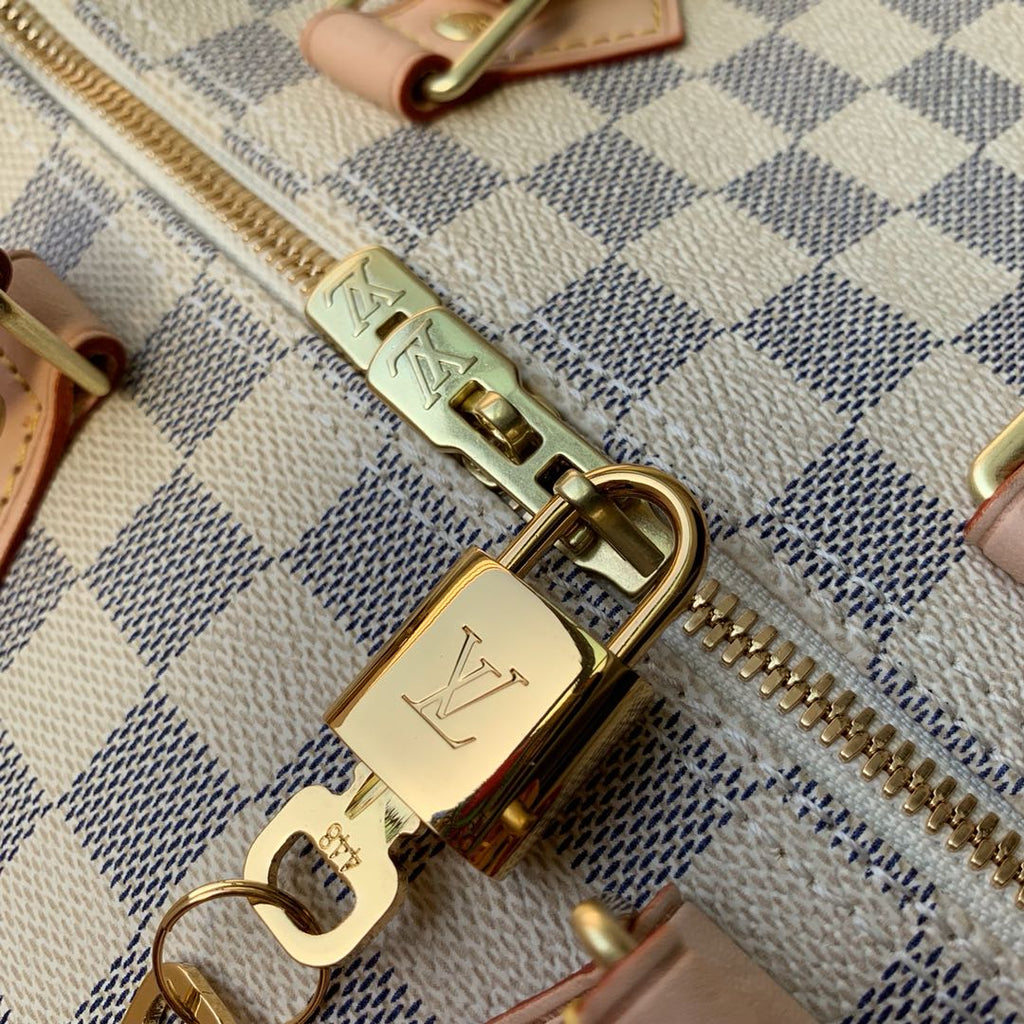 Louis Vuitton N41372 Speedy Bandoulière 35 Damier Azur canvas