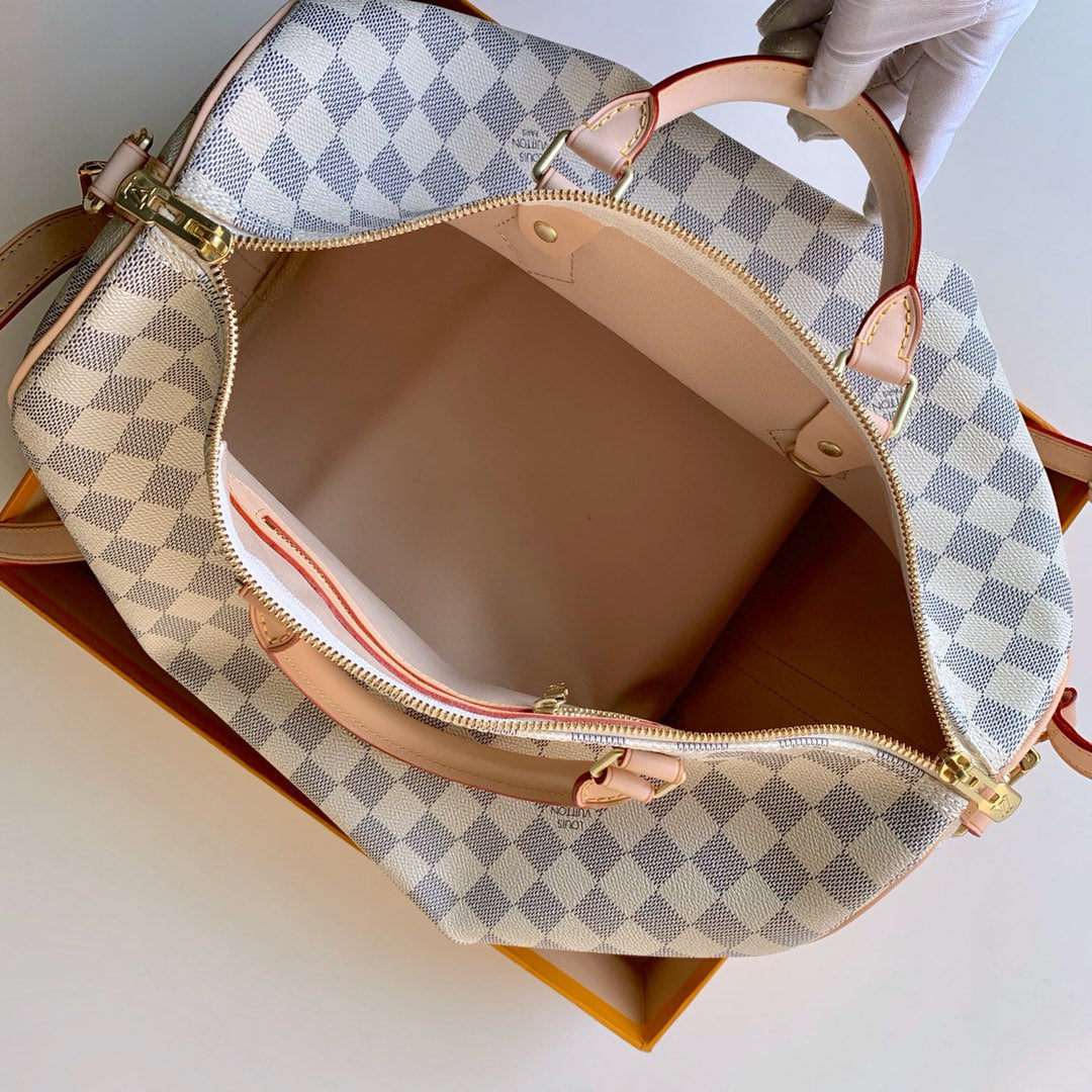Louis Vuitton N41372 Speedy Bandoulière 35 Damier Azur canvas