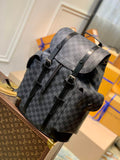 Louis Vuitton N41379 Christopher Backpack MM Damier Graphite canvas body