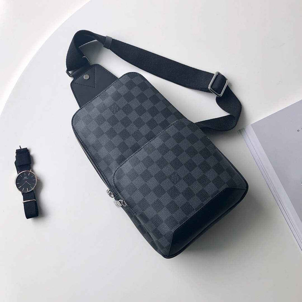 Louis Vuitton N41719 Avenue Sling Bag Damier Graphite Canvas