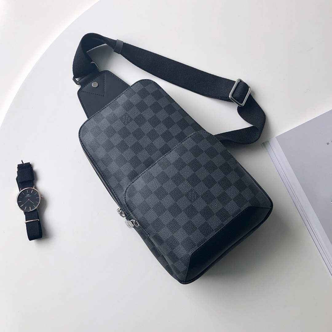 Louis Vuitton N41719 Avenue Sling Bag Damier Graphite Canvas