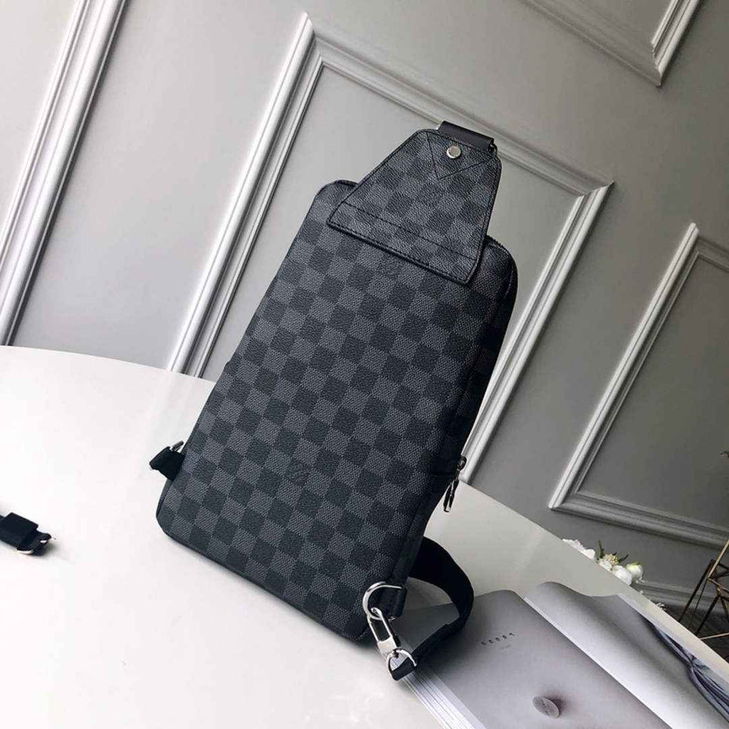 Louis Vuitton N41719 Avenue Sling Bag Damier Graphite Canvas
