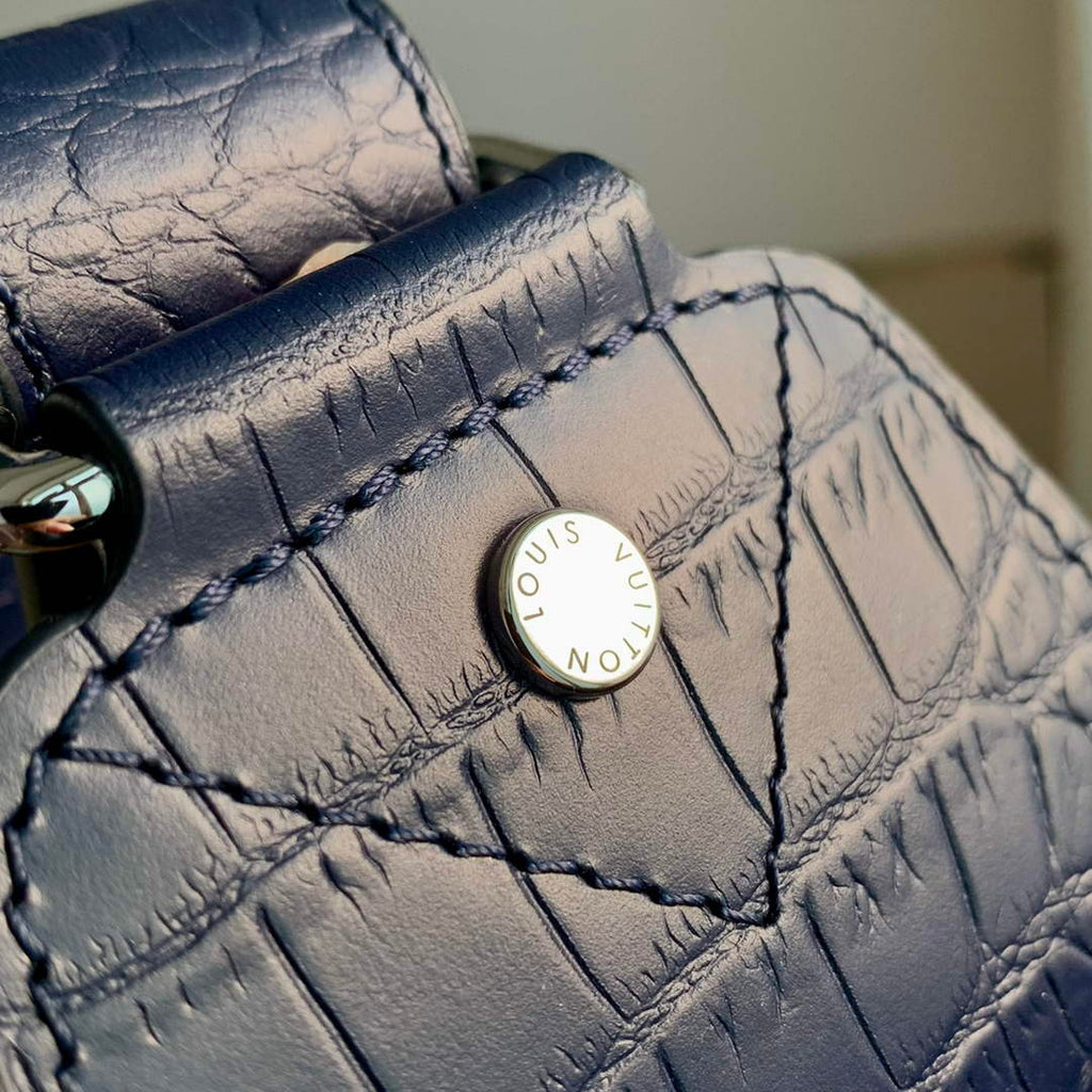 Louis Vuitton N41720 Avenue Sling Bag Damier Leather Blue
