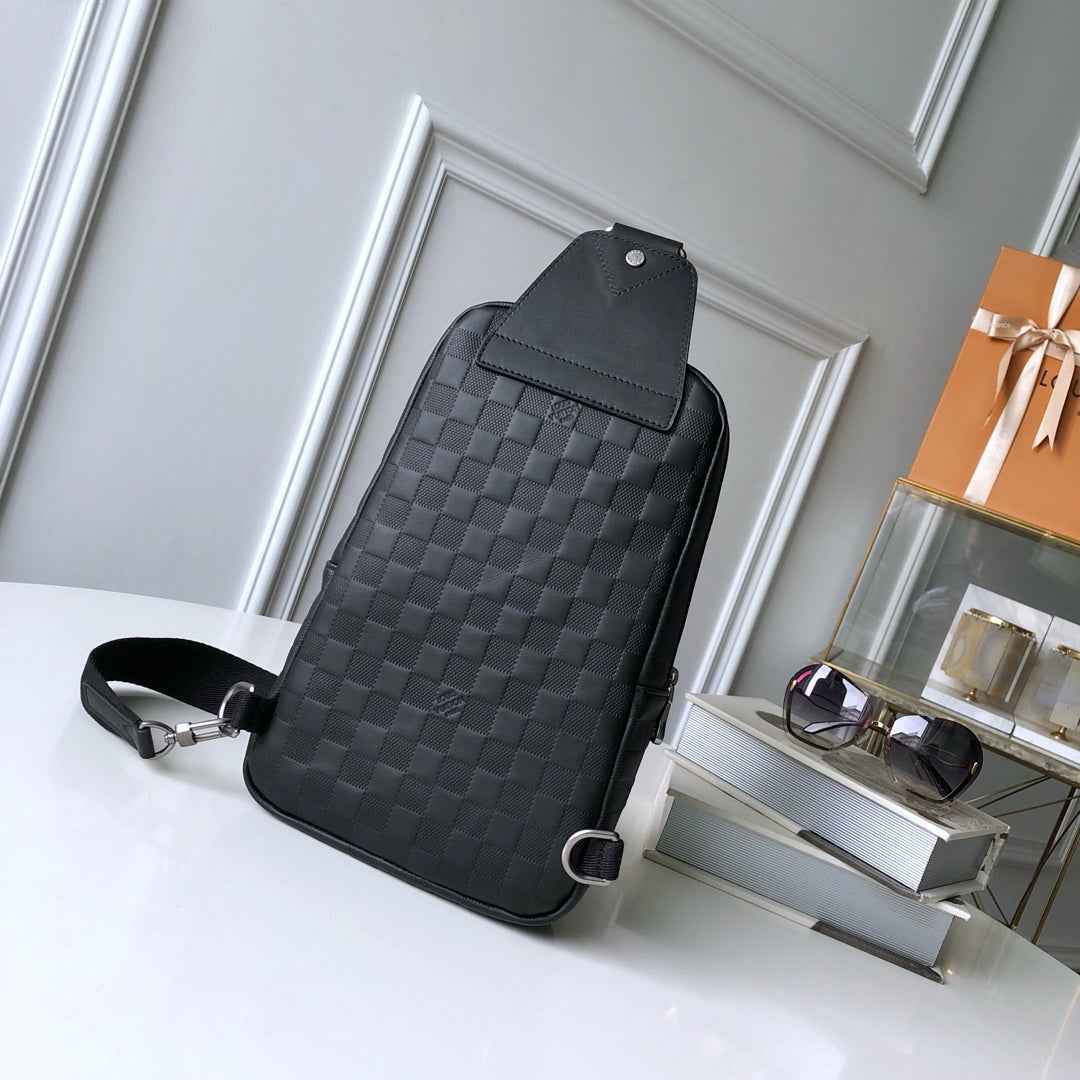 Louis Vuitton N41720 Avenue Sling Bag Damier Infini Leather