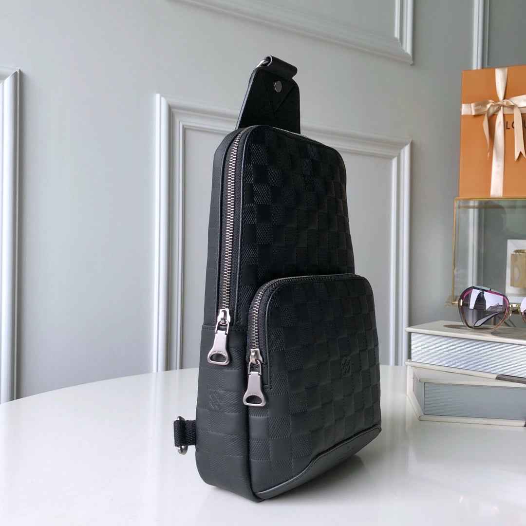 Louis Vuitton N41720 Avenue Sling Bag Damier Infini Leather