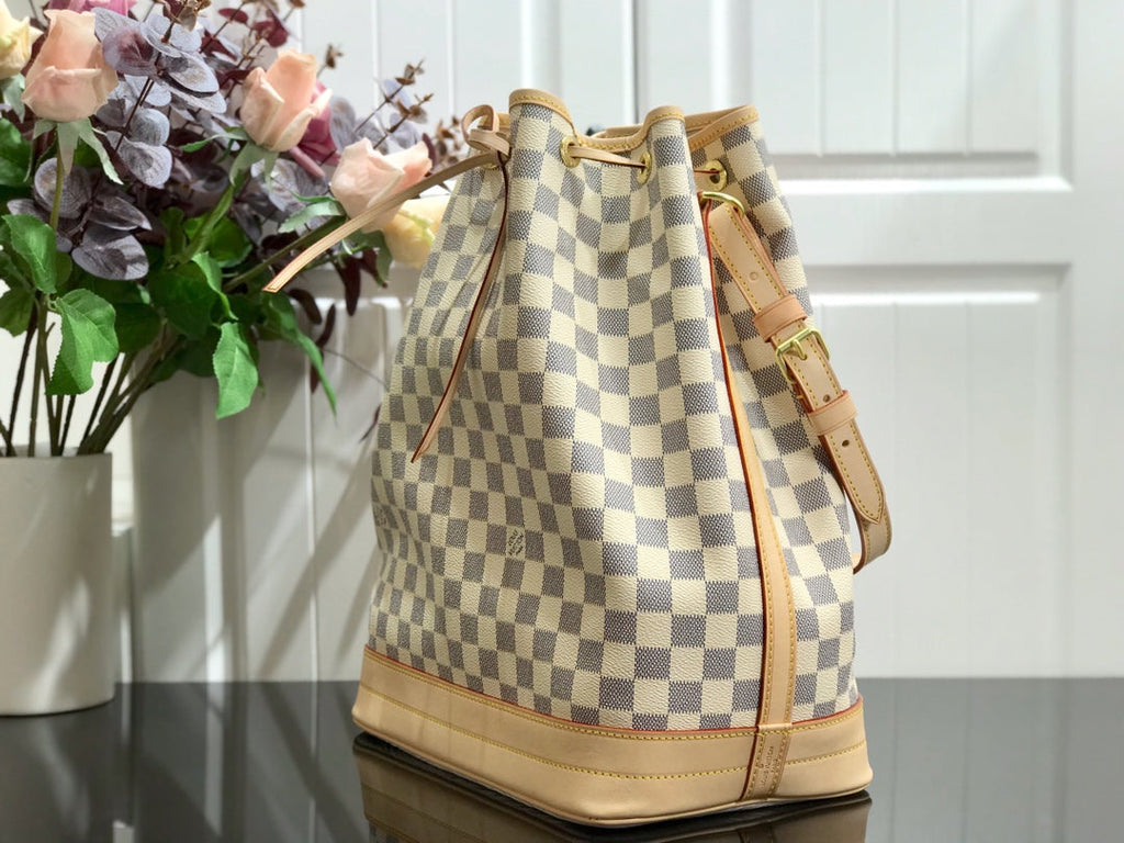 Louis Vuitton N42222 Noé Bucket Bag Damier Azur Canvas - 27.5 x 36 x 20 cm / Damier Azur Canvas - View 7
