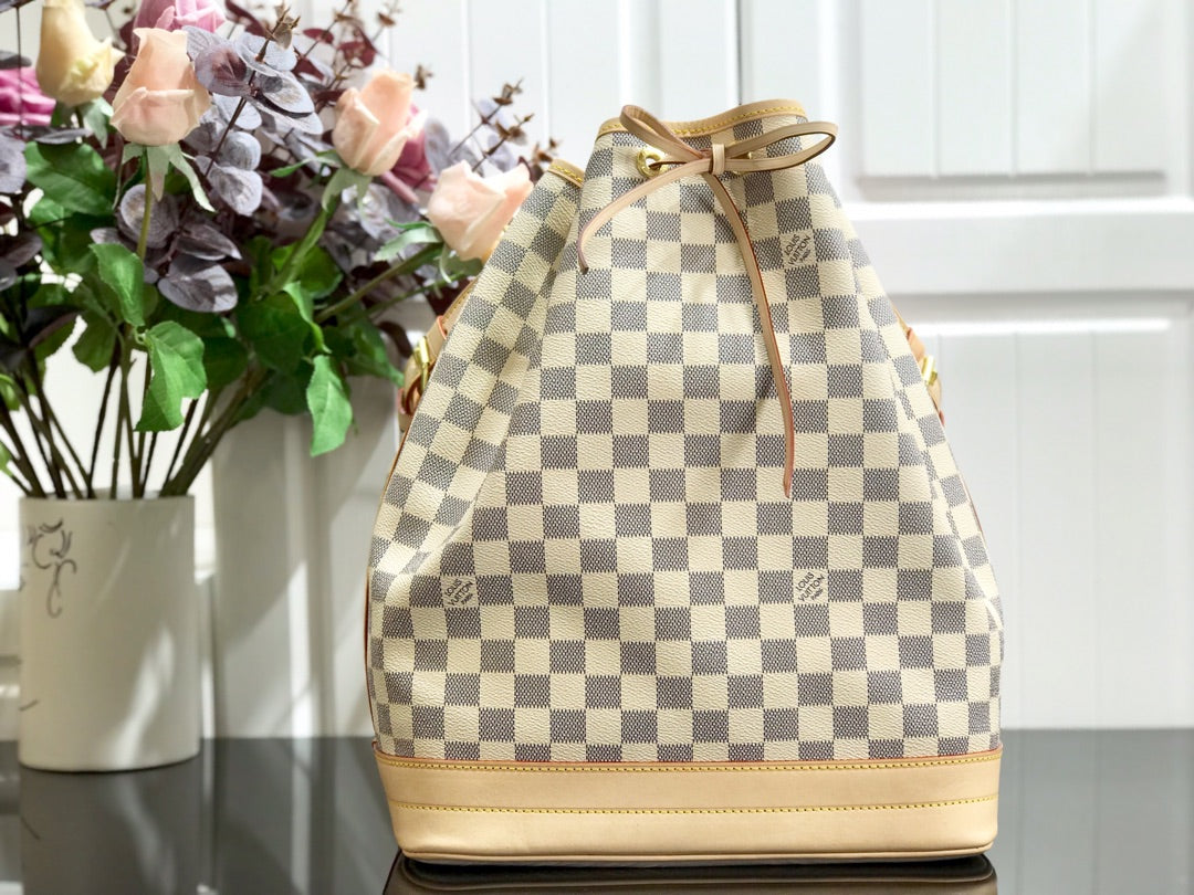 Louis Vuitton N42222 Noé Bucket Bag Damier Azur Canvas - 27.5 x 36 x 20 cm / Damier Azur Canvas - View 8