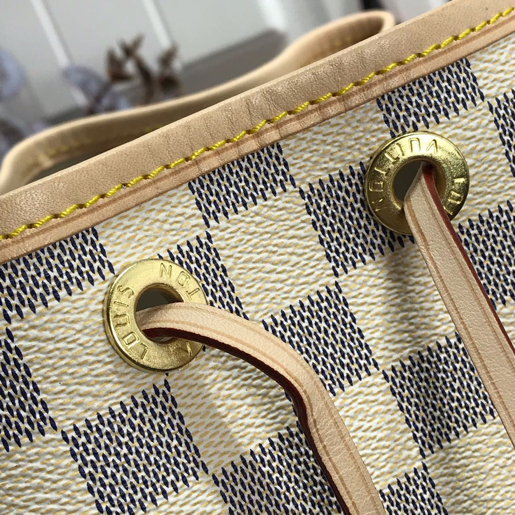 Louis Vuitton N42222 Noé Bucket Bag Damier Azur Canvas - 27.5 x 36 x 20 cm / Damier Azur Canvas - View 9