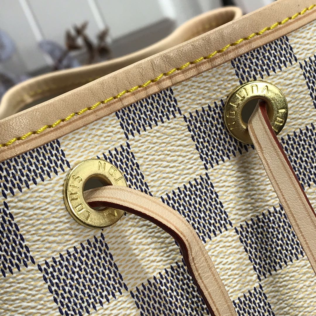 Louis Vuitton N42222 Noé Bucket Bag Damier Azur Canvas - 27.5 x 36 x 20 cm / Damier Azur Canvas - View 9