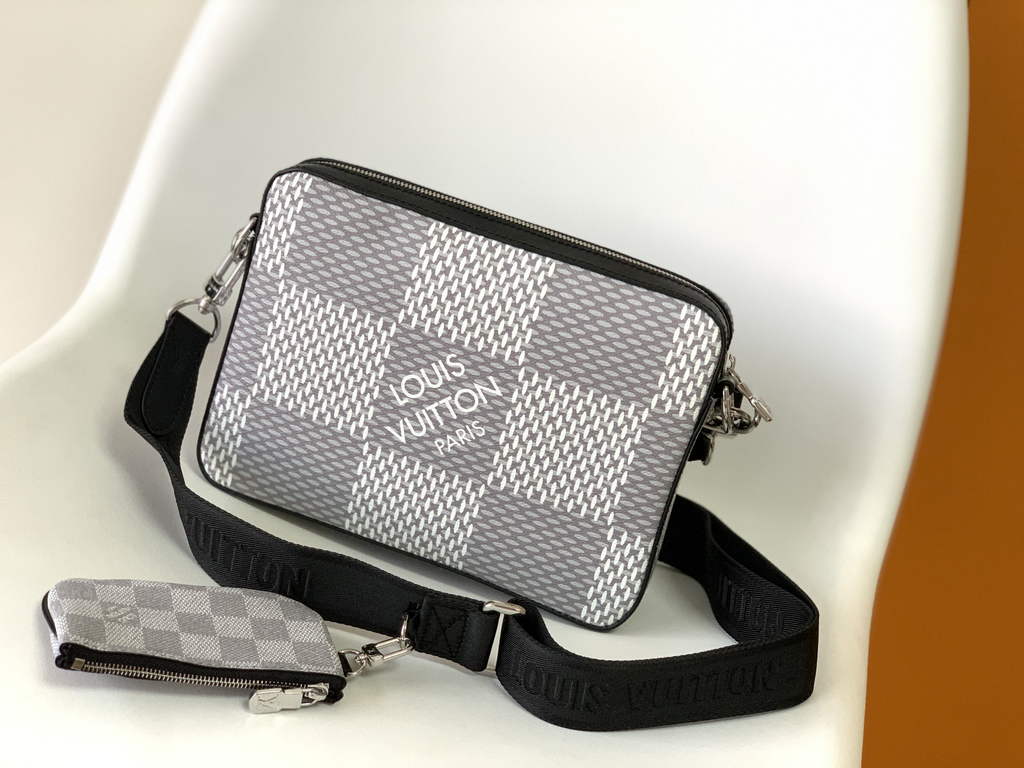 Louis Vuitton N50027 Trio Messenger Damier Graphite Canvas