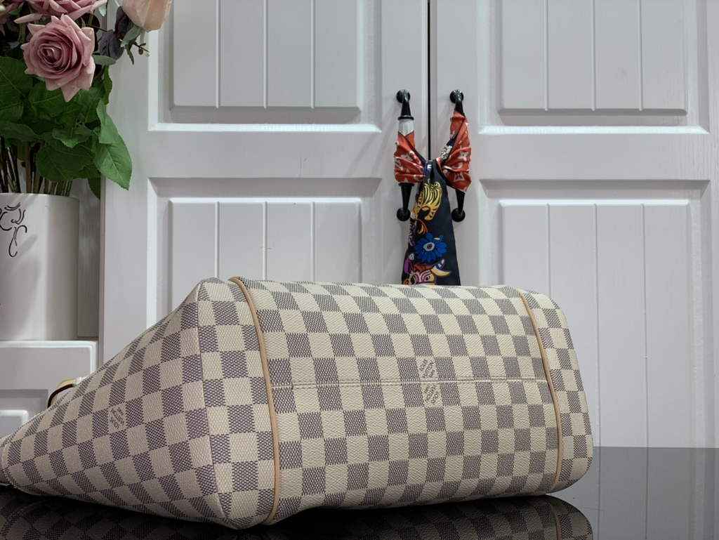 Louis Vuitton N51262 Totally MM Tote Bag Damier Azur - Default Title - View 4