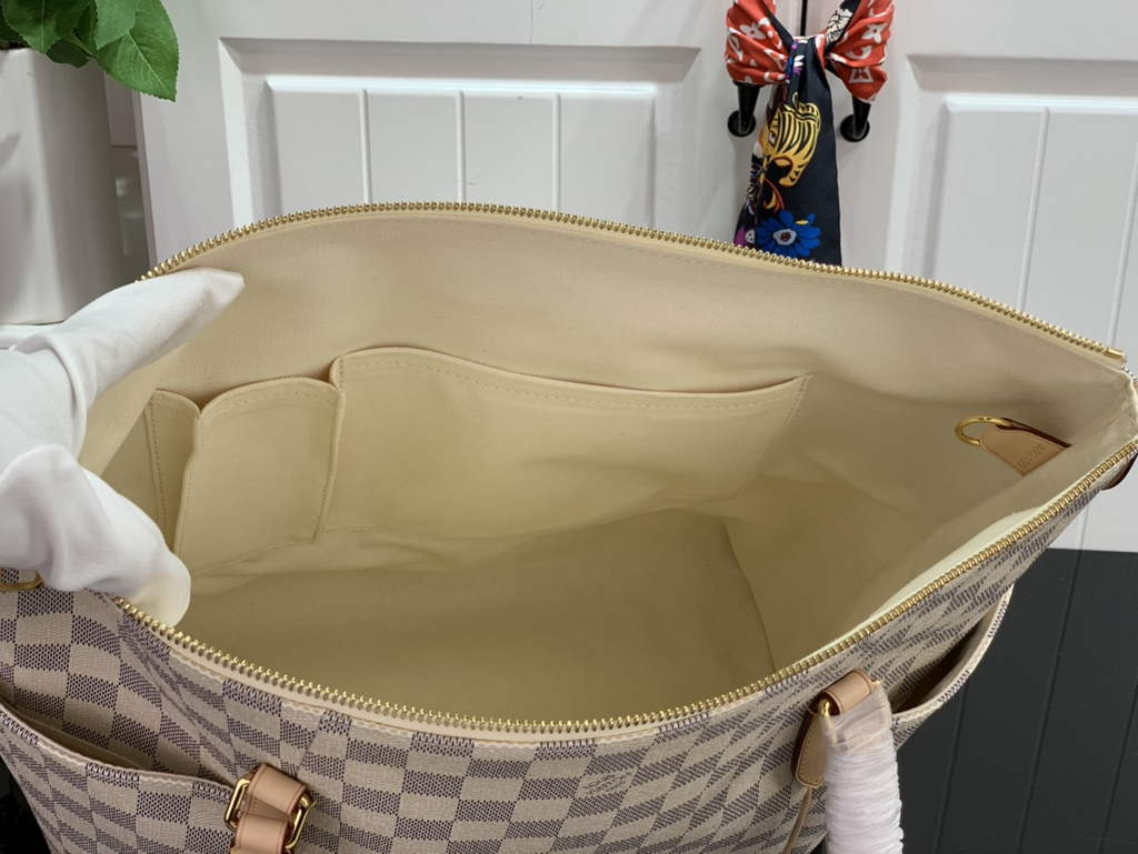 Louis Vuitton N51262 Totally MM Tote Bag Damier Azur - Default Title - View 8
