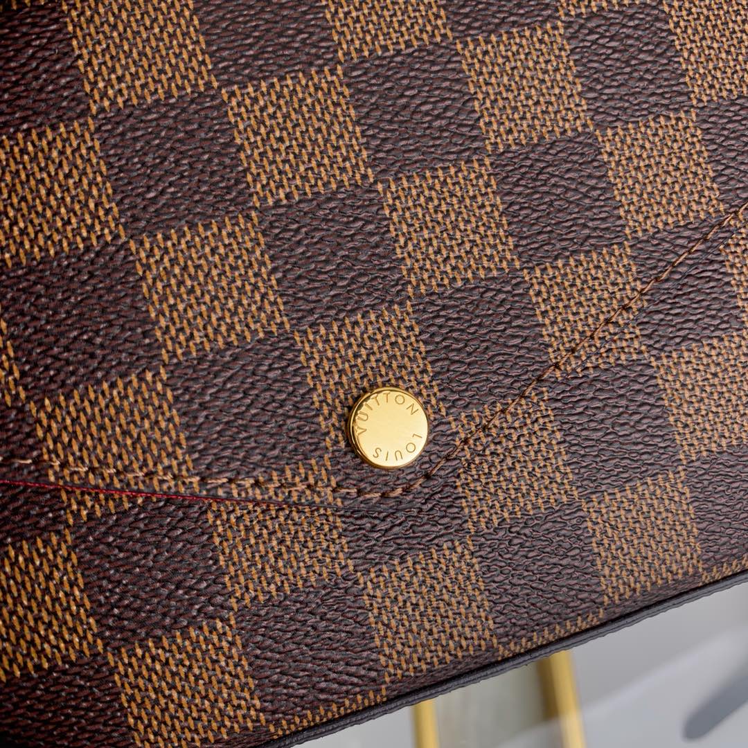 Louis Vuitton N63032 Félicie Pochette Damier Ebene canvas - 21 x 12 x 3 cm / Damier Ebene canvas - View 5