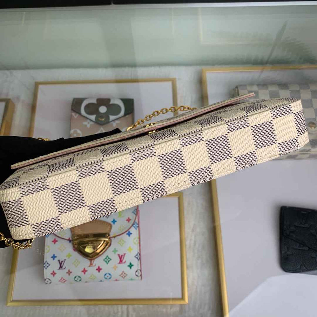 Louis Vuitton N63106 Félicie Pochette Damier Azur canvas
