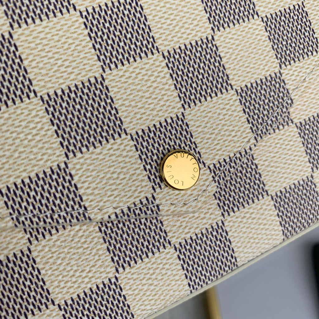 Louis Vuitton N63106 Félicie Pochette Damier Azur canvas - 21 x 12 x 3 cm / Damier Azur canvas - View 6
