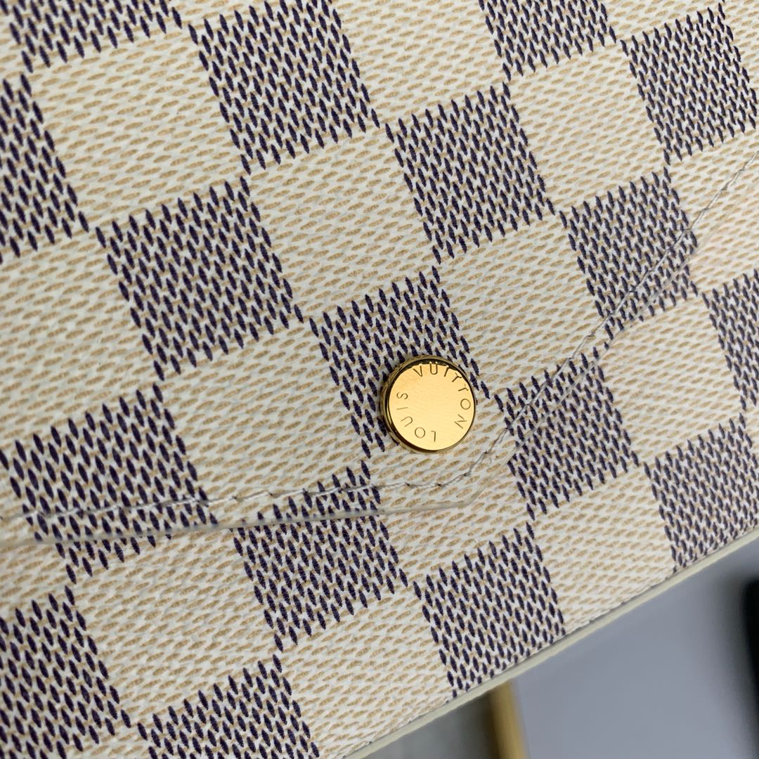 Louis Vuitton N63106 Félicie Pochette Damier Azur canvas - 21 x 12 x 3 cm / Damier Azur canvas - View 6