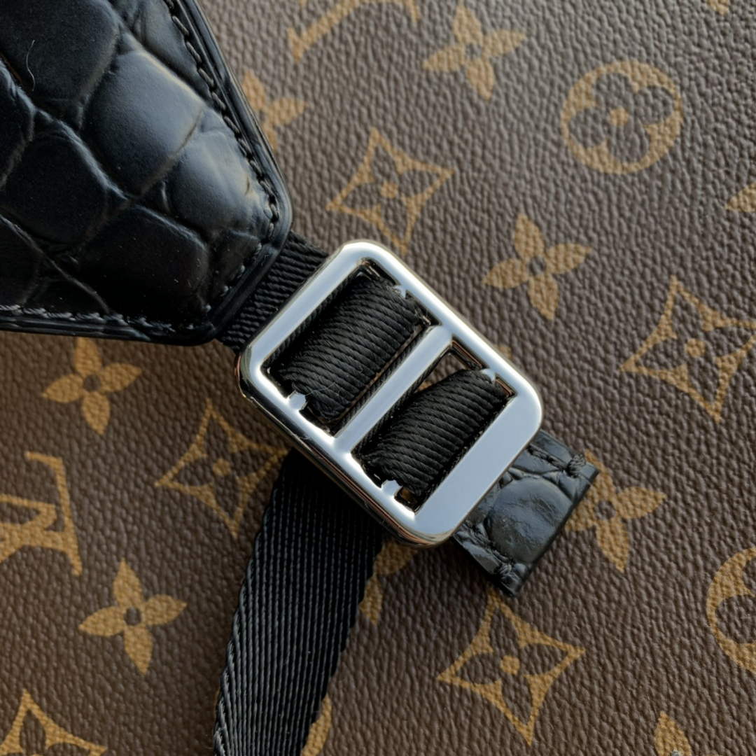 Louis Vuitton N93489 Christopher Backpack PM Monogram canvas body