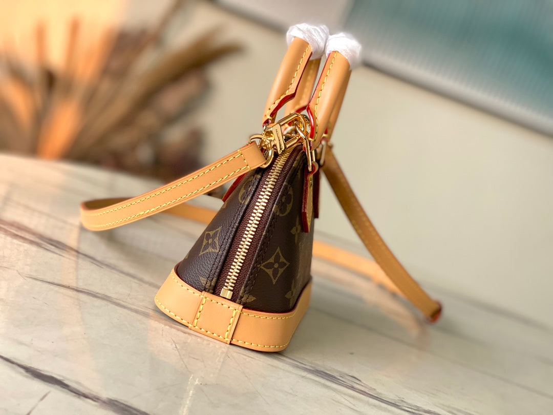 Louis Vuitton Nano Alma Monogram M82717 Tan