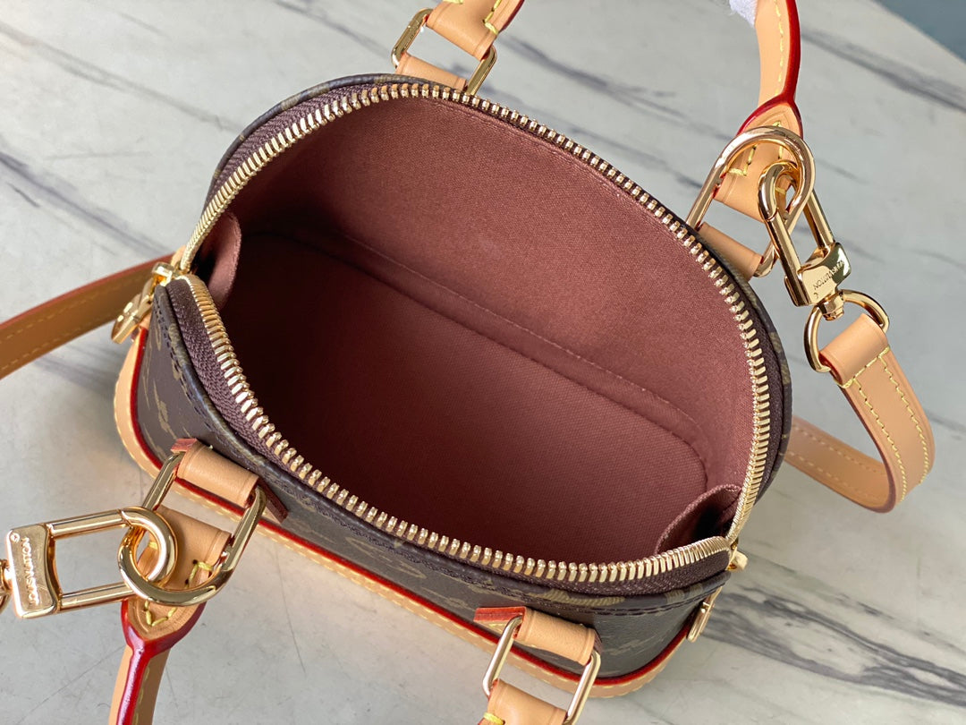 Louis Vuitton Nano Alma Monogram M82717 Tan