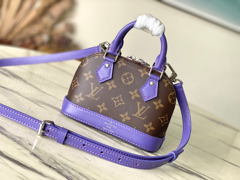Louis Vuitton Nano Alma Monogram M83202 Purple
