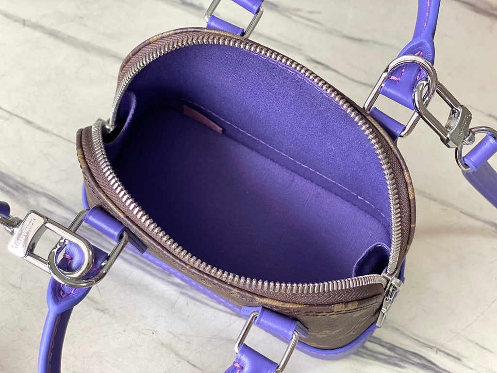 Louis Vuitton Nano Alma Monogram M83202 Purple