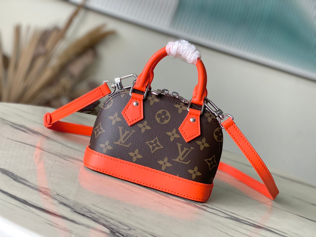 Louis Vuitton Nano Alma Monogram M83205 Orange