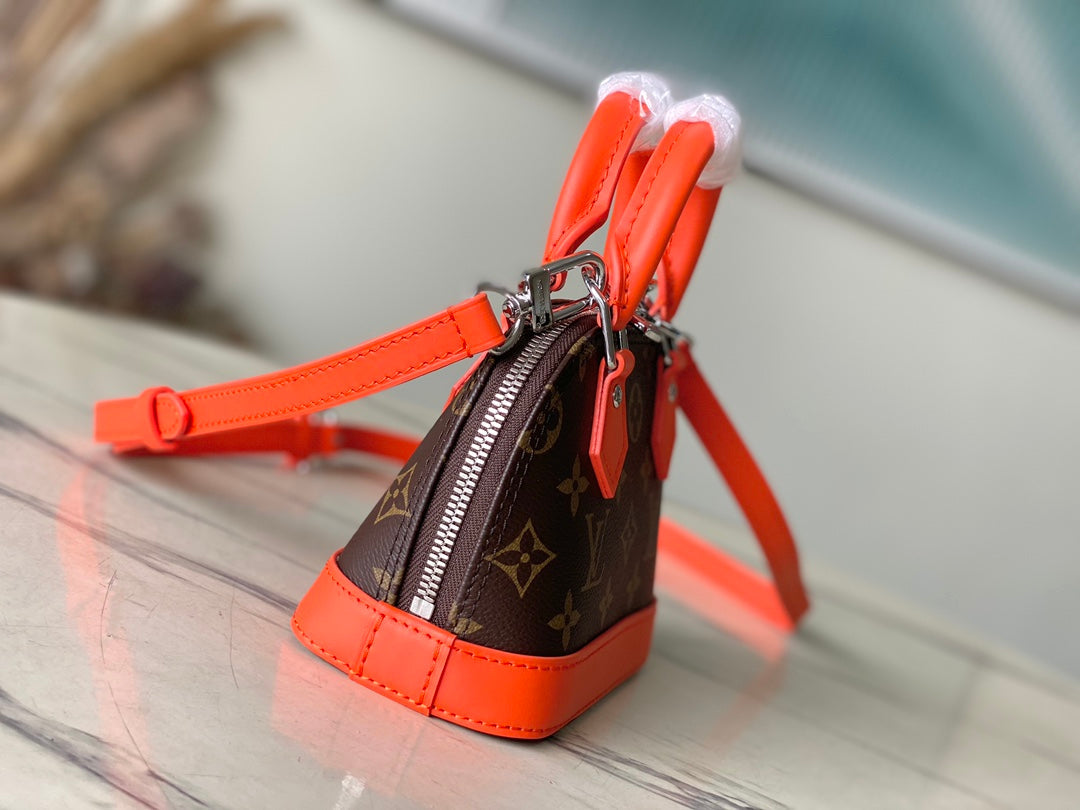 Louis Vuitton Nano Alma Monogram M83205 Orange