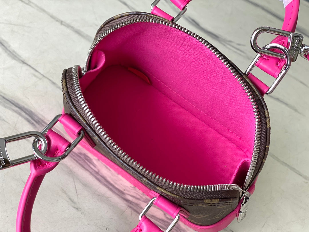 Louis Vuitton Nano Alma Monogram M83206 Pink