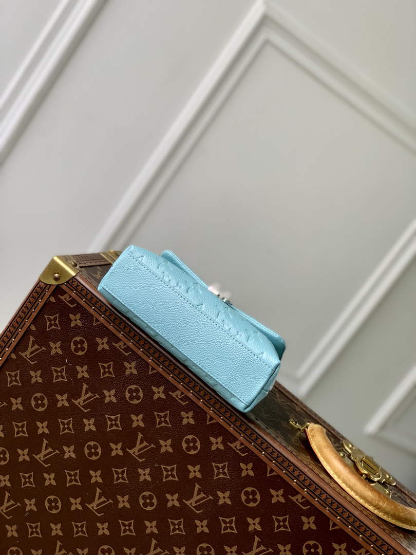 Louis Vuitton Nano Madeleine Bag, M12211 Blue Leather - Default Title - View 4