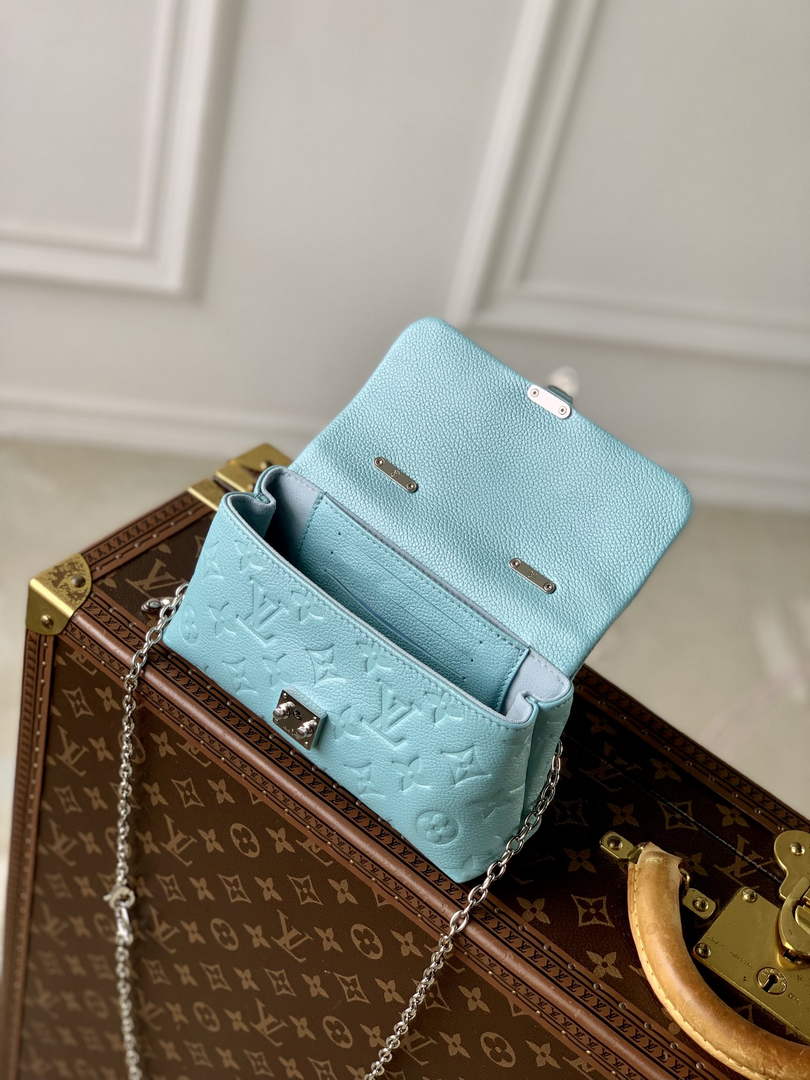 Louis Vuitton Nano Madeleine Bag, M12211 Blue Leather - Default Title - View 7