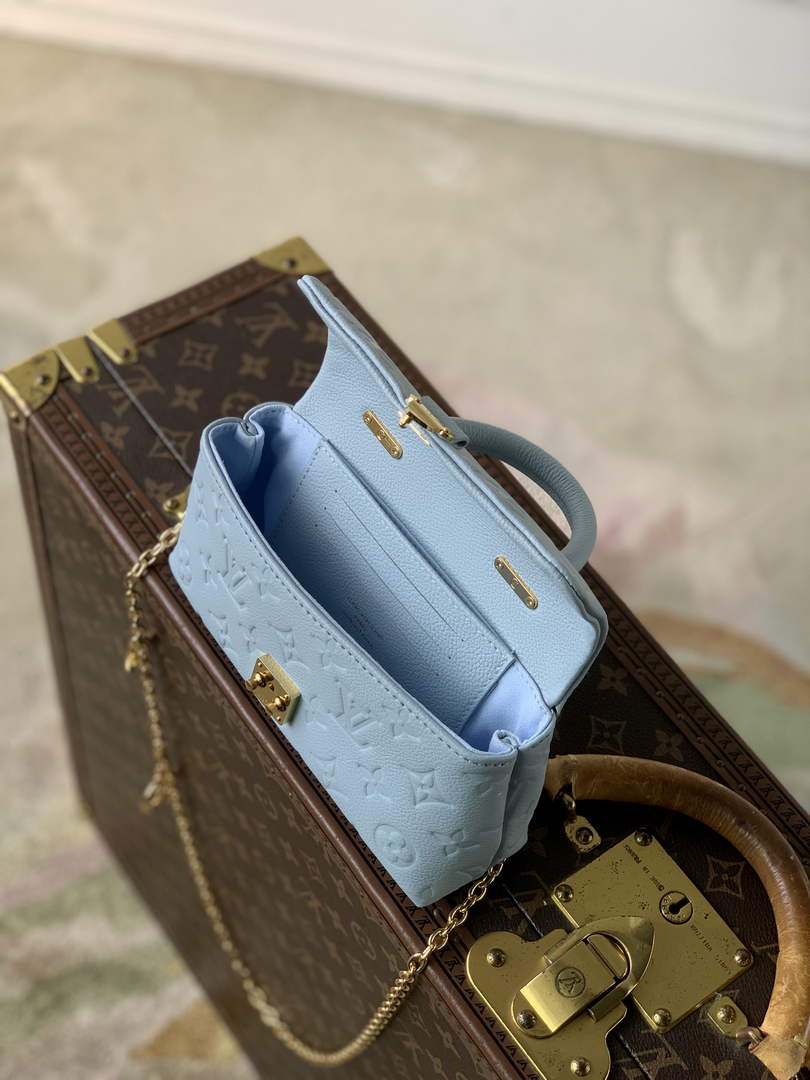 Louis Vuitton Nano Madeleine Bag, M29352 Blue Leather - Default Title - View 7