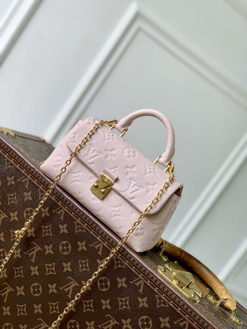 Louis Vuitton Nano Madeleine Bag, M29448 Pink Leather - Default Title - View 1