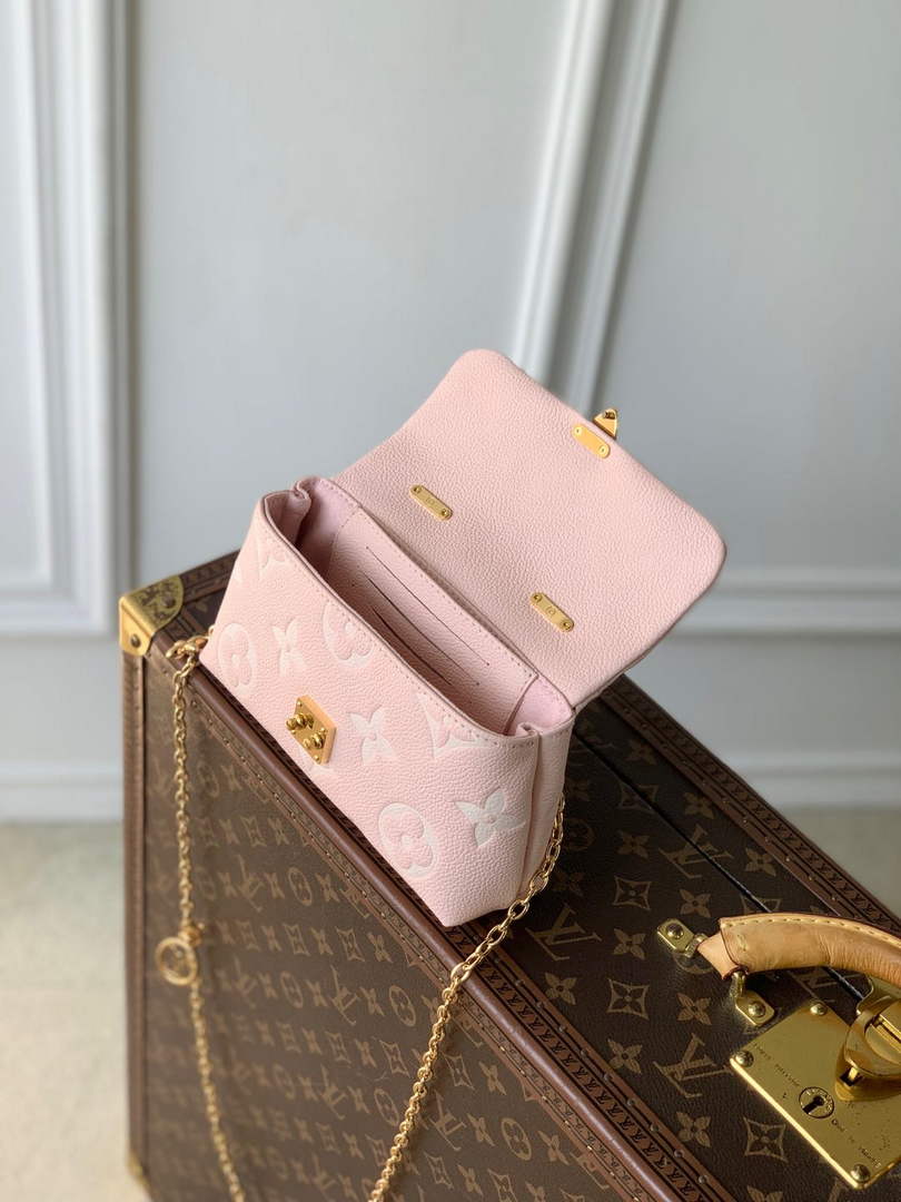 Louis Vuitton Nano Madeleine Bag, M13496 Pink Leather - Default Title - View 8