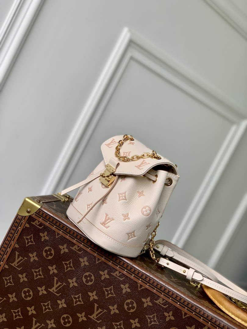 Louis Vuitton Nano Noé Backpack M13656 beige leather