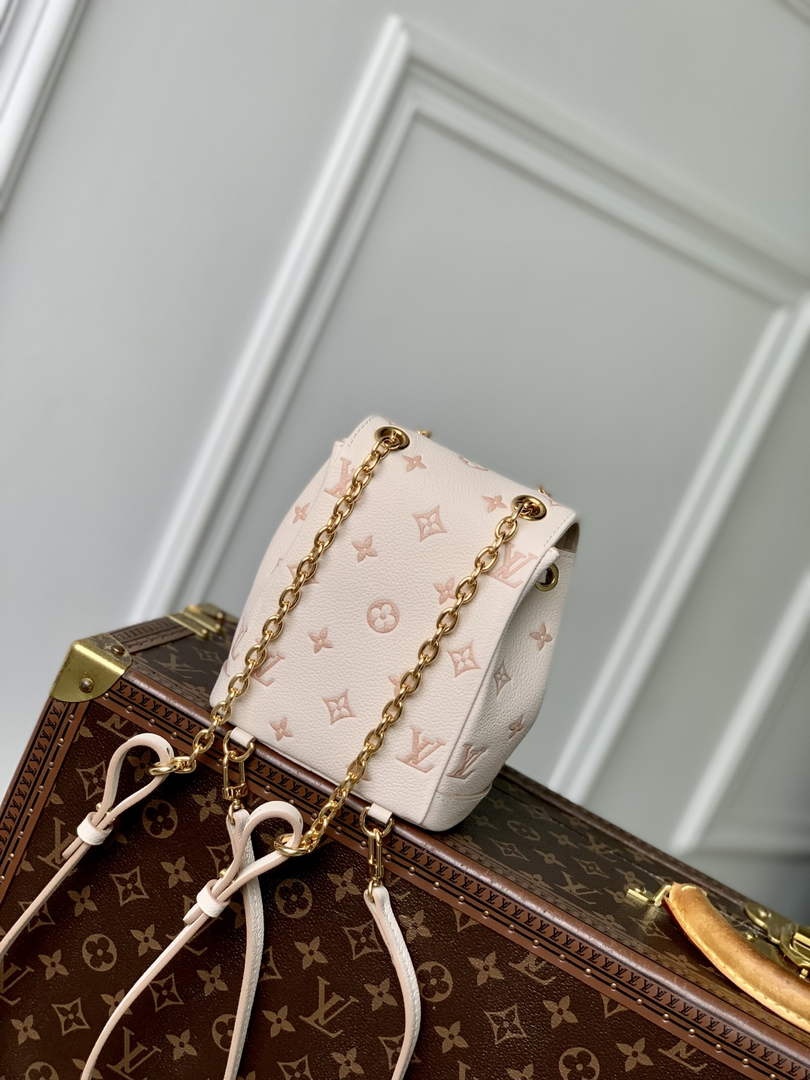 Louis Vuitton Nano Noé Backpack M13656 beige leather