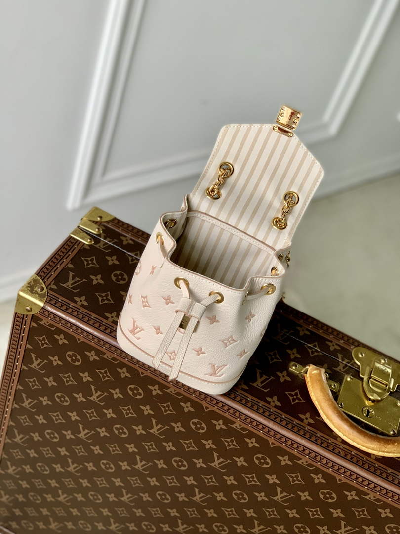Louis Vuitton Nano Noé Backpack M13656 beige leather