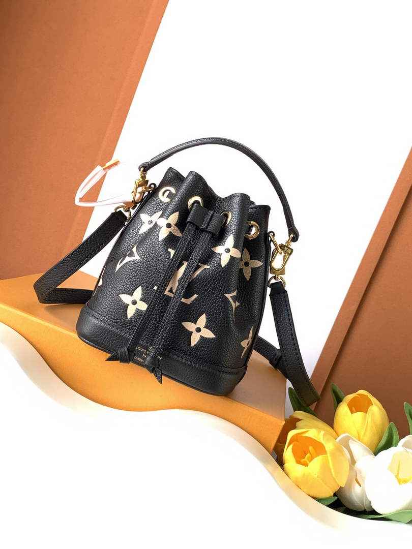 Louis Vuitton Nano Noé Bag M46291 Black Leather