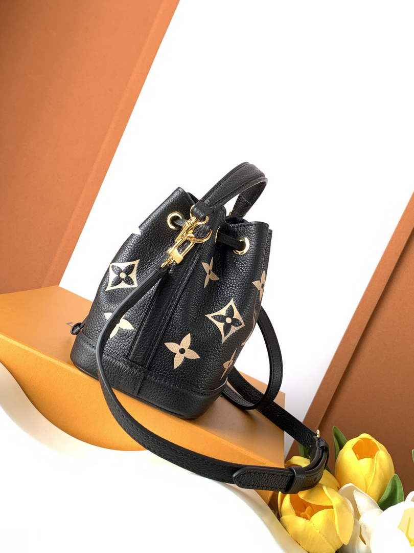 Louis Vuitton Nano Noé Bag M46291 Black Leather