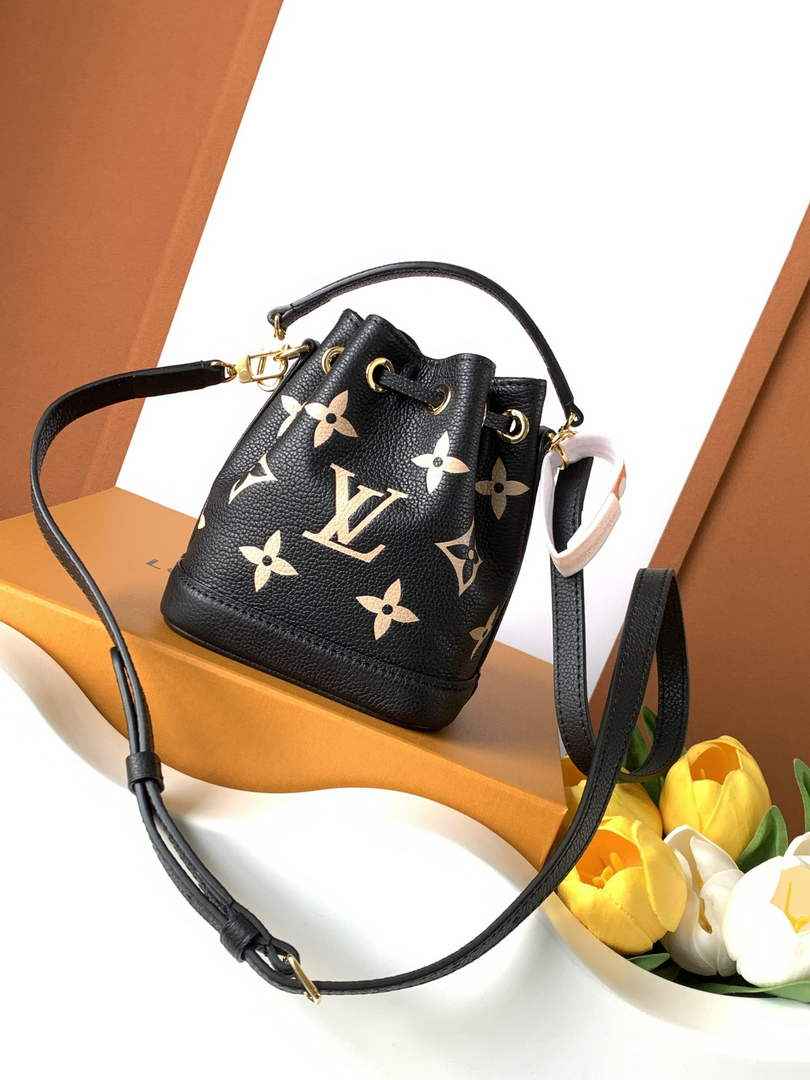 Louis Vuitton Nano Noé Bag M46291 Black Leather