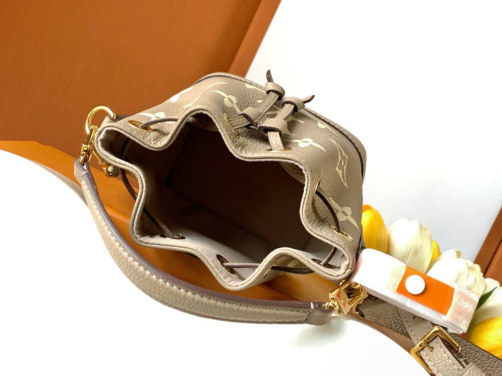 Louis Vuitton Nano Noé Bag M46291 Gray Leather