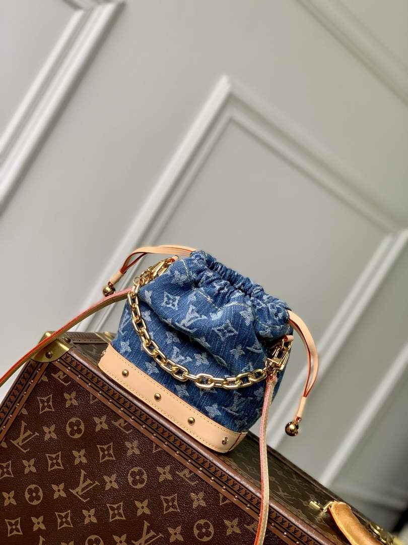 Louis Vuitton Nano Noé Bag M83043 Denim Blue