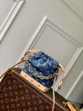 Louis Vuitton Nano Noé Bag M83043 Denim Blue