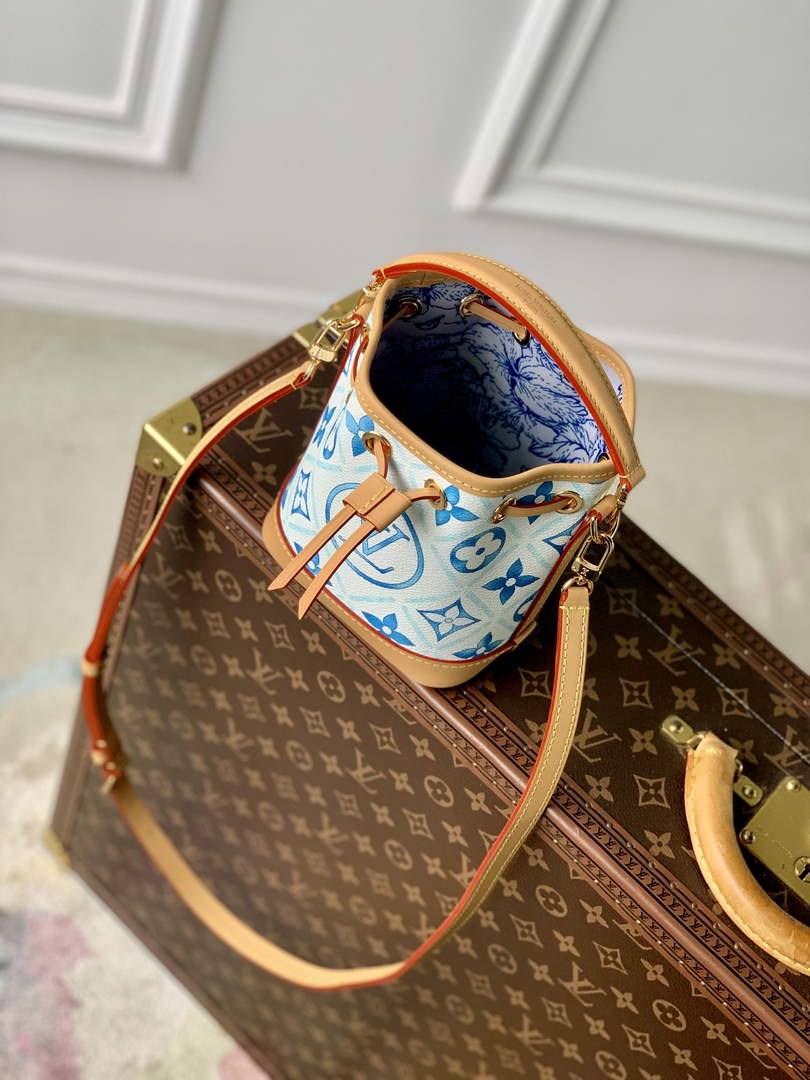 Louis Vuitton Nano Noé Bag M83620 Blue Monogram canvas