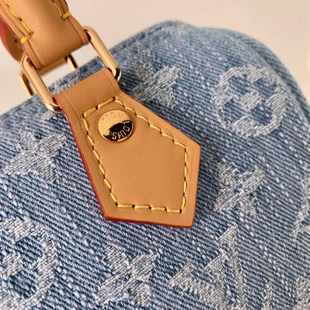 Louis Vuitton Nano Speedy Bag M11212 Sky Blue Monogram denim