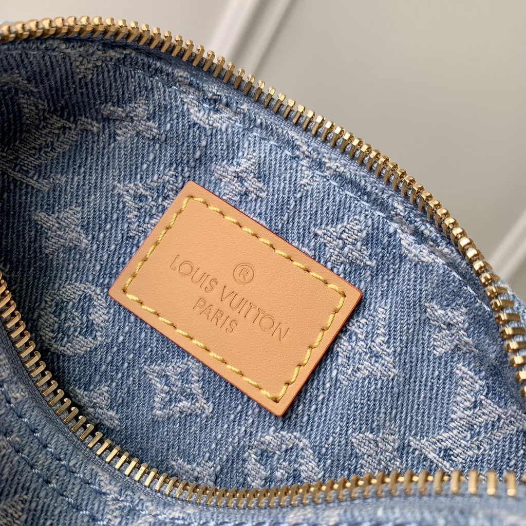 Louis Vuitton Nano Speedy Bag M11212 Sky Blue Monogram denim