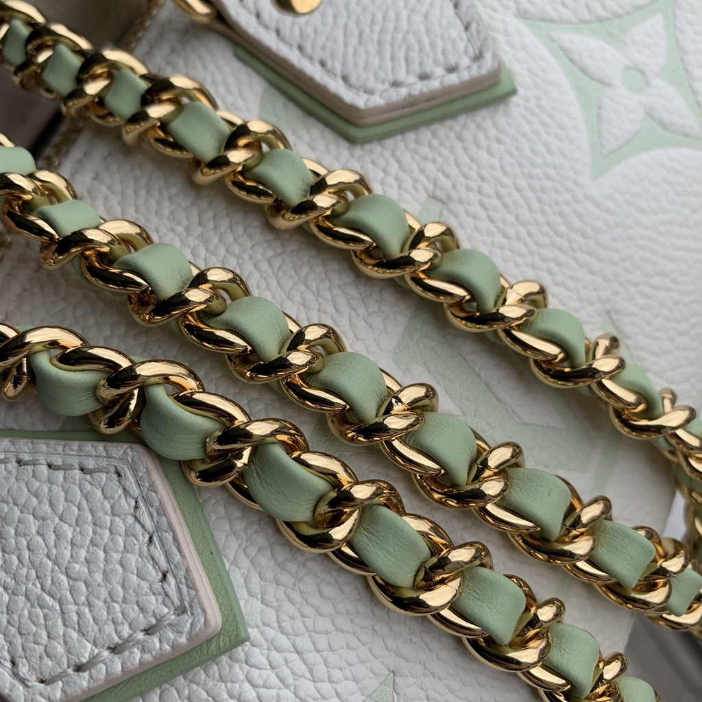 Louis Vuitton Nano Speedy Bag M24169 White Green