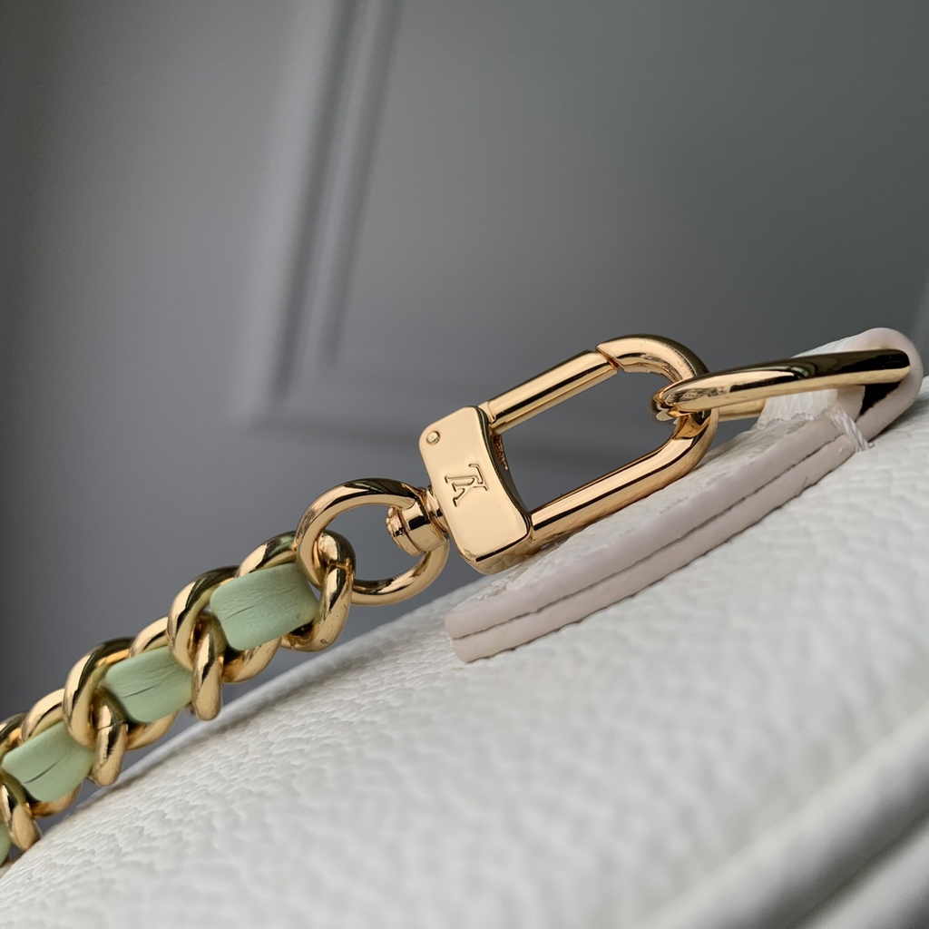Louis Vuitton Nano Speedy Bag M24169 White Green
