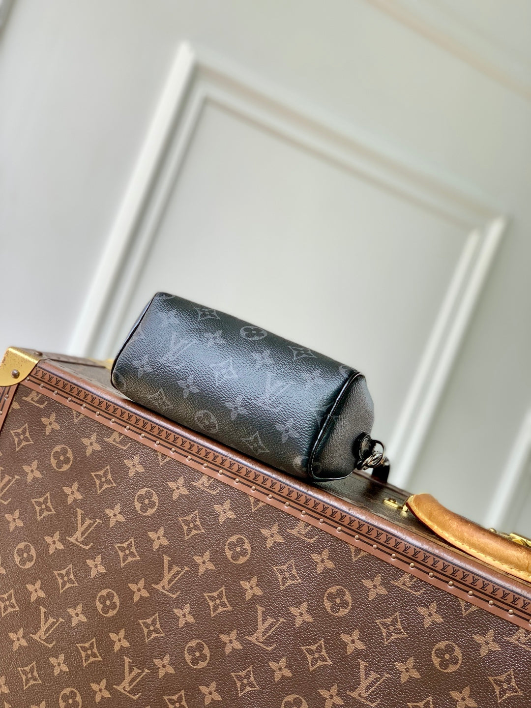Louis Vuitton Nano Speedy Bag M26573 Monogram Eclipse