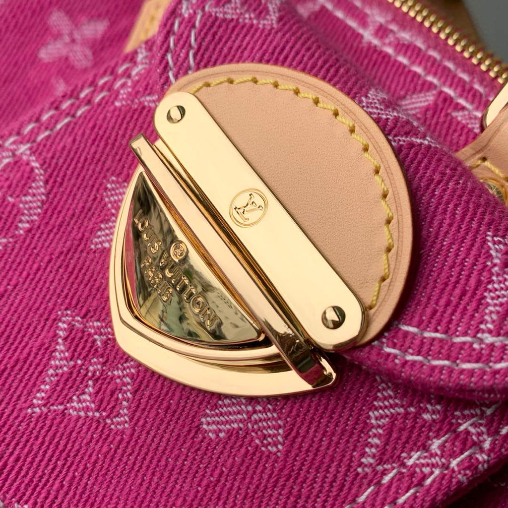 Louis Vuitton Nano Speedy Bag M27603 Fuchsia Denim